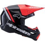 Capacete ALPINESTARS SM3 RADIUM ECE06 Preto/Vermelho/Branco 2026