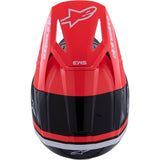 Capacete ALPINESTARS SM3 RADIUM ECE06 Preto/Vermelho/Branco 2026