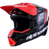 Capacete ALPINESTARS SM3 RADIUM ECE06 Preto/Vermelho/Branco 2026