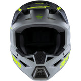 Capacete ALPINESTARS SM3 RADIUM ECE06 Cinza/Preto/Amarelo Flúor 3