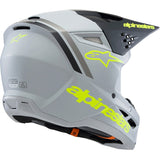 Capacete ALPINESTARS SM3 RADIUM ECE06 Cinza/Preto/Amarelo Flúor 5