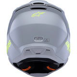 Capacete ALPINESTARS SM3 RADIUM ECE06 Cinza/Preto/Amarelo Flúor 6
