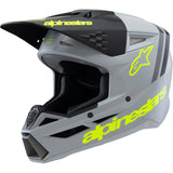 Capacete ALPINESTARS SM3 RADIUM ECE06 Cinza/Preto/Amarelo Flúor 1