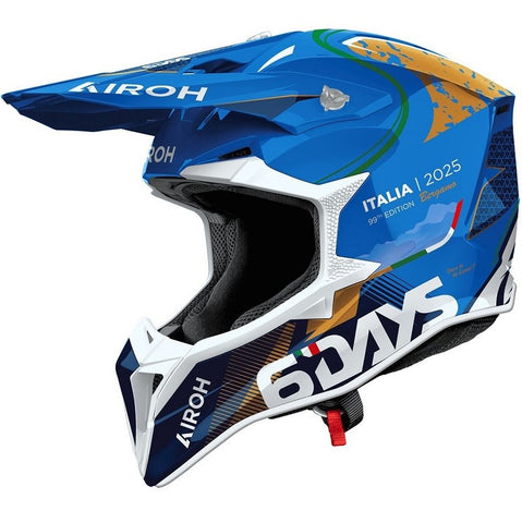 Capacete AIROH WRAAAP SIX DAYS ITÁLIA 2025 Azul 1
