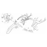 Óptica Dianteira para Porta-farol Original RIEJU MR 250/300 20-26 C/ Kit de Montagem