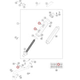 Borracha Sinobloco para Escape HUSABERG 4T 2005-2014