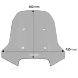 Pára-brisas WRS Touring CF Moto 450 MT 24-26 Fumado