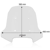 Pára-brisas WRS Touring CF Moto 450 MT 24-26 Transparente 6