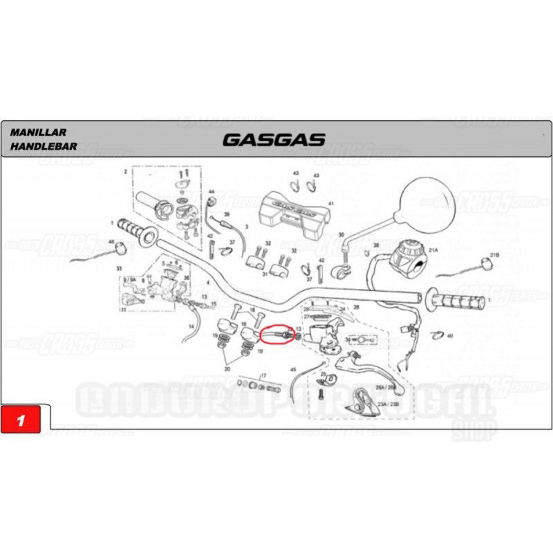 Cabo de Embraiagem RIEJU MR 250/300 20-24 (Ref. 22)