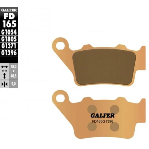 Pastilhas de Travão de Trás GALFER FD165G1396 0
