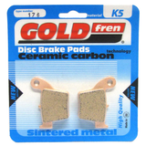 Pastilhas de Travão de Trás GOLDFREN Sinterizadas HONDA CR 125/250 02-07, CRF 250 R/X 04-25, CRF 250 RX 19-25, CRF 450 R/X 02-25, CRF 450 RX 17-25
