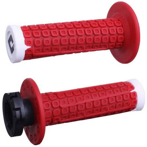 Punhos ODI NOMAD D3O® LOCK-ON Vermelho/Branco