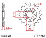 Pinhão de Ataque JT KAWASAKI KLX 450R 08-23, KX 450F 06-25, KX 450X 21-25