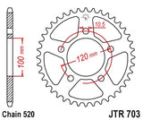Cremalheira Aço JT para APRILIA TUAREG 660 21-24, PEGASO 650 05-09
