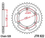 Cremalheira Aço JT SHERCO 05-.. (ver modelos)