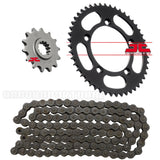 Kit Transmissão Completo Aço JT KTM SX 60 98-00, SX 65 01-23, HUSQVARNA TC 65 17-23, GAS GAS MC 65 21-23 (120 elos)