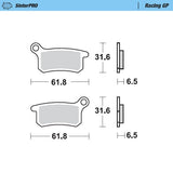 Pastilhas Travão Trás MOTO-MASTER SINTERPRO RACING GP KTM SX 65 09-22, SX 85 04-10