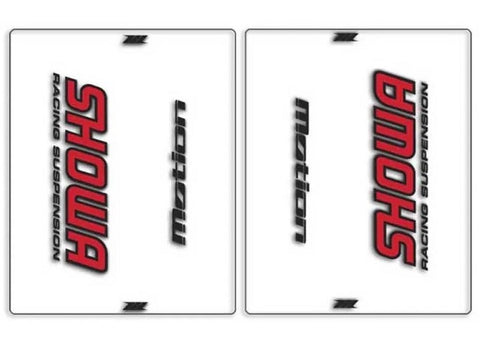 Jogo de Autocolantes de Forqueta para SHOWA Vermelho/Preto