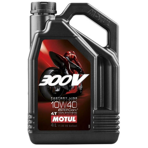 Óleo MOTUL 300V FACTORY LINE ROAD 4T 10W40 4 Litros