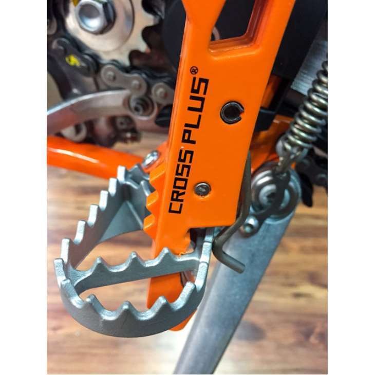 Pousa-pés para Passageiro CROSS PLUS KTM FREERIDE 250F 18-19, FREERIDE 250R 14-17, FREERIDE 350 12-17 Azul, Laranja ou Preto