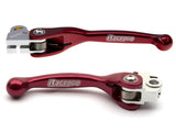 Par de Manetes Flexíveis RACEPRO RL#3 HONDA XR 250R/400R 96-04, XR 650R 00-07 Vermelho