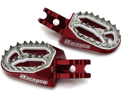 Pousa-pés RACEPRO RFP#2 para HONDA CR 125/250 02-07, CRF 150 R 07-21, CRF 250 R/X/RX 04-21, CRF 450 R/X/RX 02-21 Vermelho