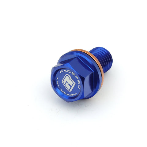 Bujão de Óleo Magnético RACEPRO YAMAHA WR / YZ / YZF 01-23 (ver modelos) Azul