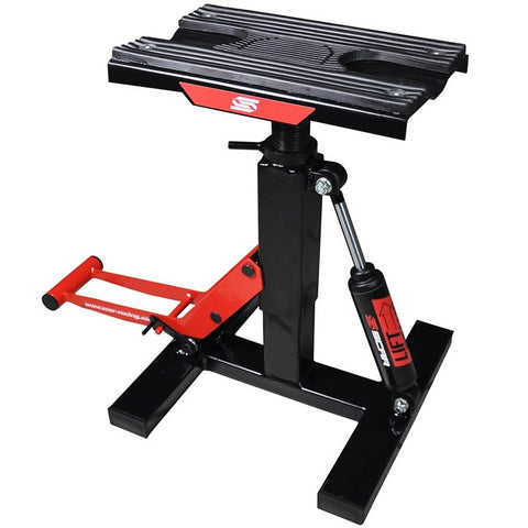 Cavalete SCAR com Sistema de Elevação Preto/Vermelho 1