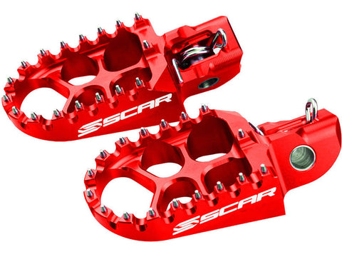 Pousa-pés SCAR EVOLUTION HONDA CRF 300 L 21-25, CRF 300 RALLY 21-25 Vermelho