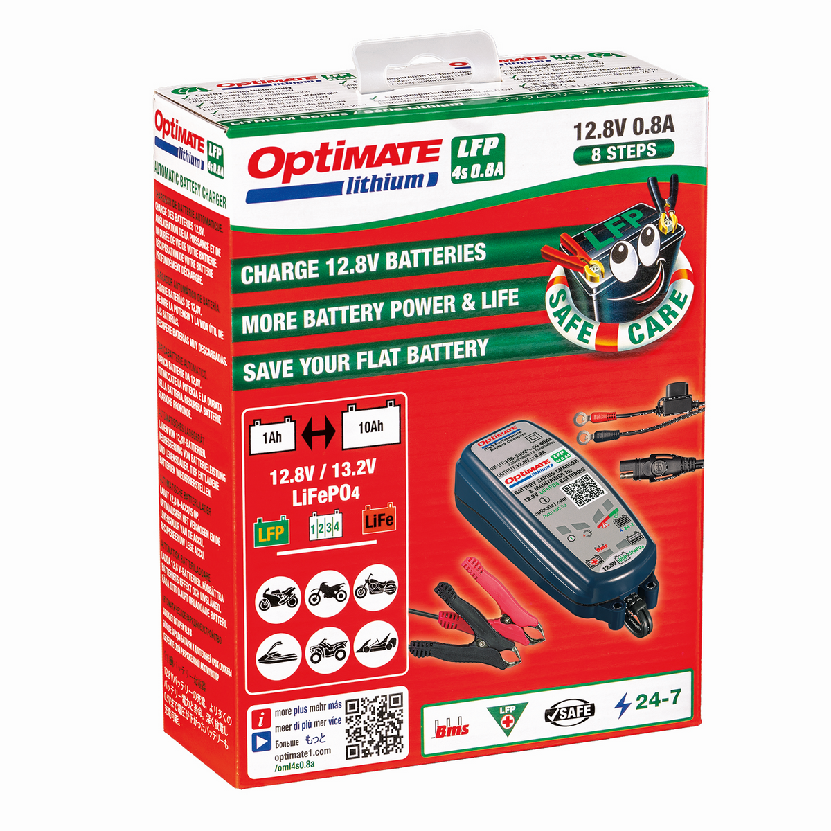 Produktbild von Optimate Ladekabel Für Lithium (LFP) Batterien - Schnellkupplung Für Motorrad