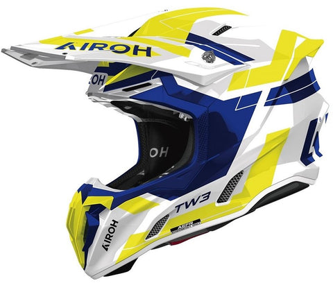 Capacete AIROH TWIST 3 DINASTY Azul/Amarelo Gloss 1