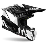 Capacete AIROH TWIST 3 THUNDER Preto/Branco Gloss 2025
