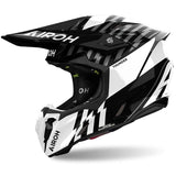 Capacete AIROH TWIST 3 THUNDER Preto/Branco Gloss 2025
