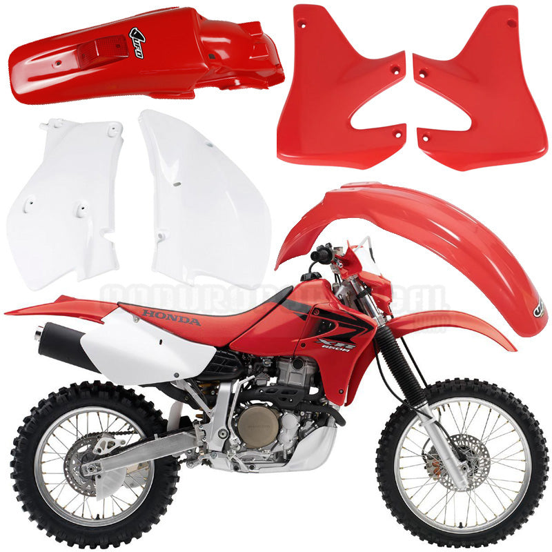 Kit de Plásticos UFO para HONDA XR 650R 0007 Cor Original Enduro Portugal Shop
