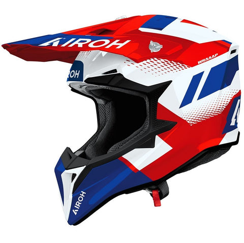Capacete AIROH WRAAAP VISION Vermelho/Azul Gloss 2026 1