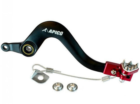 Pedal de Travão APICO GAS GAS EC 125 14-15, EC 200/250 14-17 , EC 300 12-17 Preto/Vermelho