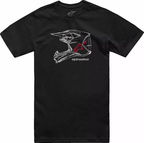 T-shirt ALPINESTARS MX Helmet CSF Preto