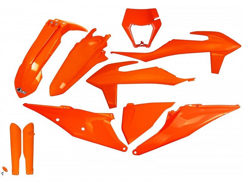 Kit de Plásticos UFO KTM EXC/EXC-F 20-23 Laranja Flúor