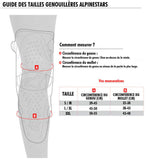 Guia Tamanhos Joelheiras ALPINESTARS
