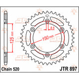 Cremalheira Aço JT KTM 640 ADVENTURE 99-07, LC4 640 99-06