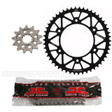 Kit Transmissão Completo Cremalheira Alumínio Preto JT RACELITE BETA RR 2T/4T 13-25, X-TRAINER 250/300 15-25 (118 elos)
