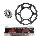 Kit Transmissão Completo Aço JT HONDA CRF 1000L AFRICA TWIN 16-20, CRF 1100L AFRICA TWIN 20-26 (124 elos)