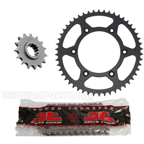 Kit Transmissão Completo Aço JT HONDA CRF 1000L AFRICA TWIN 16-20, CRF 1100L AFRICA TWIN 20-26 (124 elos)
