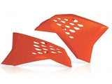 Tampas de Radiador ACERBIS para KTM EXC/EXC-F 08-11, SX/SX-F 07-10 Laranja
