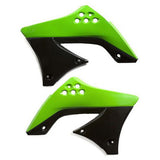 Tampas de Radiador ACERBIS para KAWASAKI KX 450 F 09-11 Verde/Preto