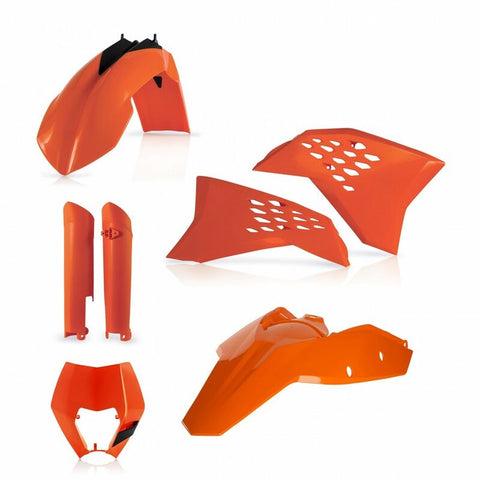 Kit de Plásticos POLISPORT FULL KIT KTM 125/200/250/300 08-11, EXC-F 250/350/450/500 08-11 Laranja