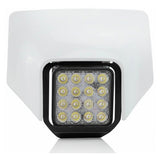 Porta-farol com Óptica Led ACERBIS VSL HUSQVARNA TE 250/300 2017, TE 250i/300i 18-19, FE 250/350/450 17-19 Branco