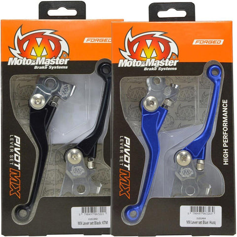Par de Manetes Flexíveis MOTO-MASTER PIVOT KTM EXC 125 14-16, EXC 200 14-16, SX 125/150 14-15 Preto