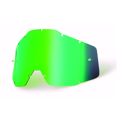 Lentes Espelhadas 100% RACECRAFT, ACCURI, STRATA Verde