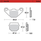 Pastilhas Travão Trás MOTO-MASTER SINTERPRO RACING SUZUKI RM 80 90-01, RM 85 02-04